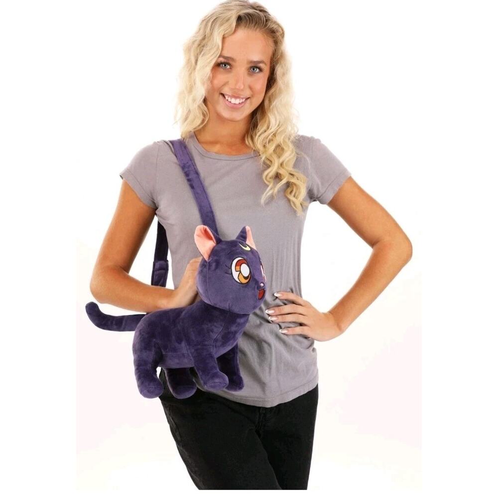 Sailor Moon Luna Cat Costume Companion Purse Bag Pouch Plush Anime Cosplay